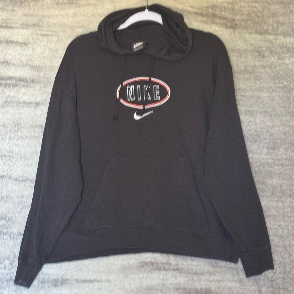 Women's Oval Retro Graphic Pullover Hoodie Large
